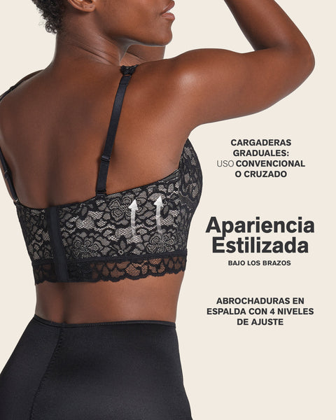 Brasier en encaje ideal para busto pesado Sexy Support#color_700-negro