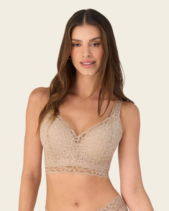 Brasier tipo bustier sexy support con cubrimiento de espalda#color_802-cafe-claro