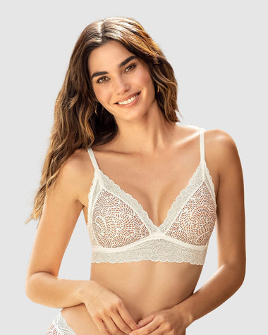 Bralette en encaje sexy y natural#color_b77-estampado-hojas