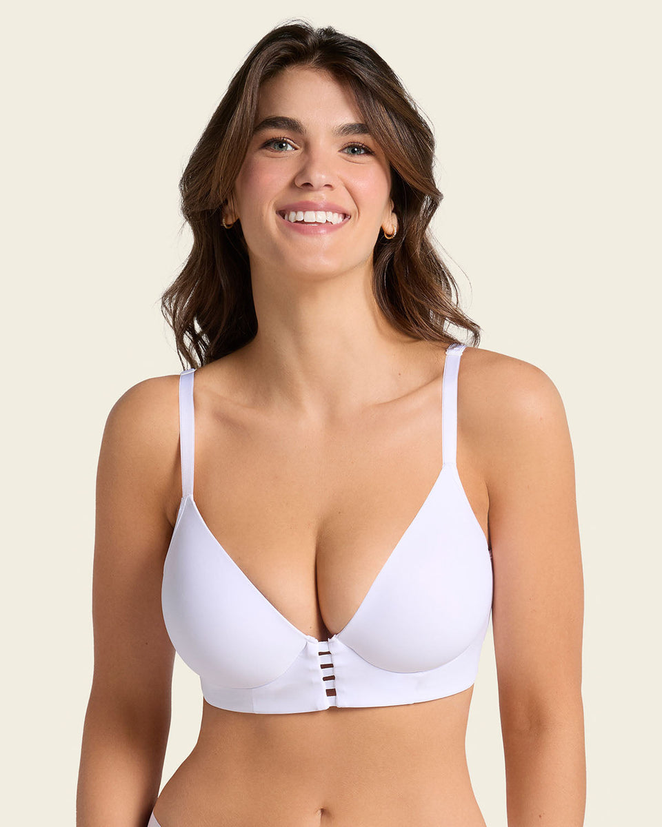 Brasier memory bustier triangular de realce alto y buen cubrimiento