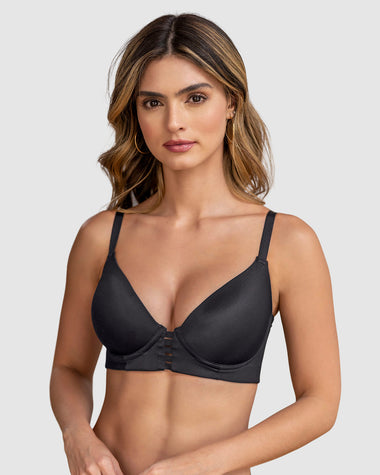 Brasier triangular de realce alto y buen cubrimiento Memory Bustier#color_700-negro