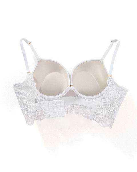 Brasier doble realce con escote profundo en espalda Sexy Back#color_000-blanco