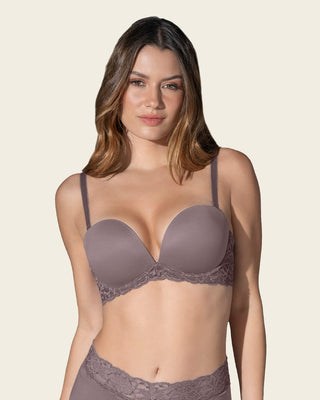 Brasier triple realce escote profundo#color_868-taupe