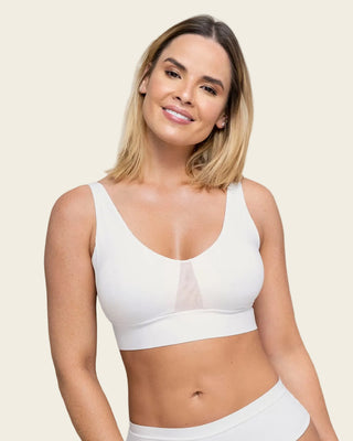 Brasier tipo top de copas extraíbles totalmente cómodo y liviano flexi brastop#color_000-blanco