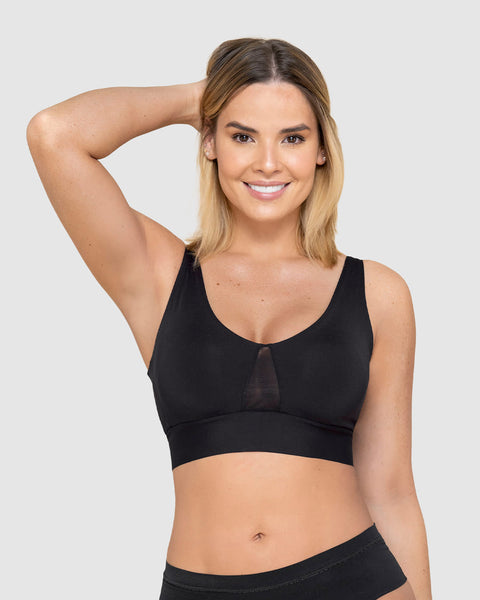 Brasier tipo top de copas extraíbles totalmente cómodo y liviano flexi brastop#color_700-negro