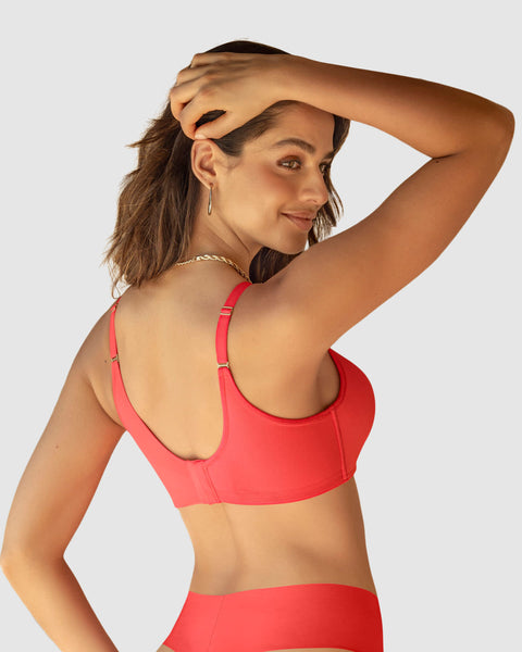 Brasier sin arco de realce alto incorporado Magical Bra#color_204-coral