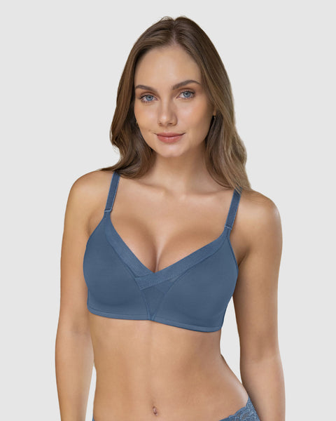 Brasier sin arco de realce alto incorporado Magical Bra#color_544-azul-medio