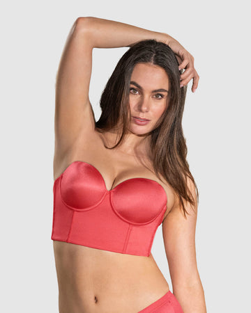 Brasier tipo bustier ideal como strapless#color_244-coral