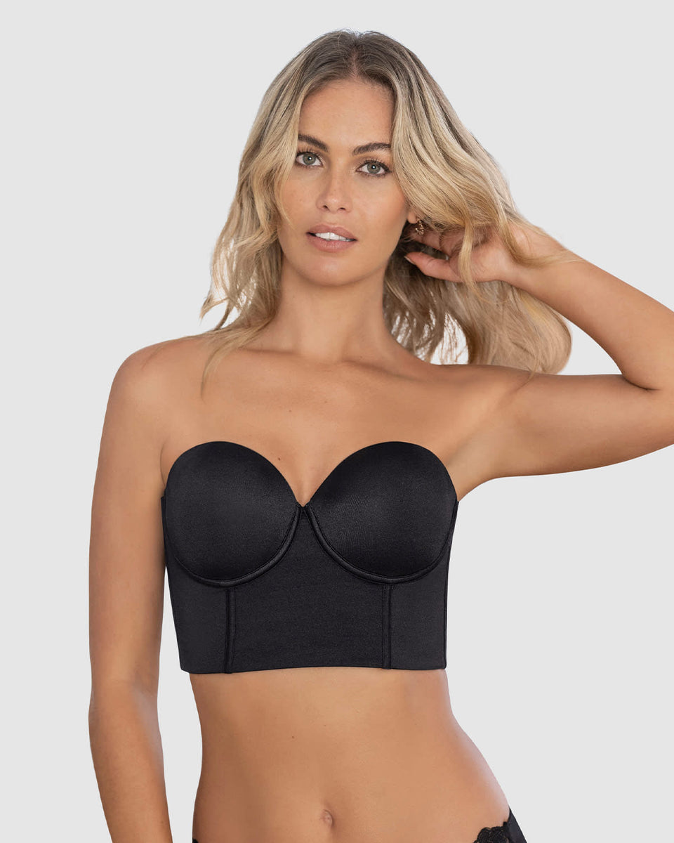 Brasier tipo bustier ideal como strapless