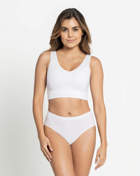 Top seamless de copas extraíbles sin costuras#color_000-blanco