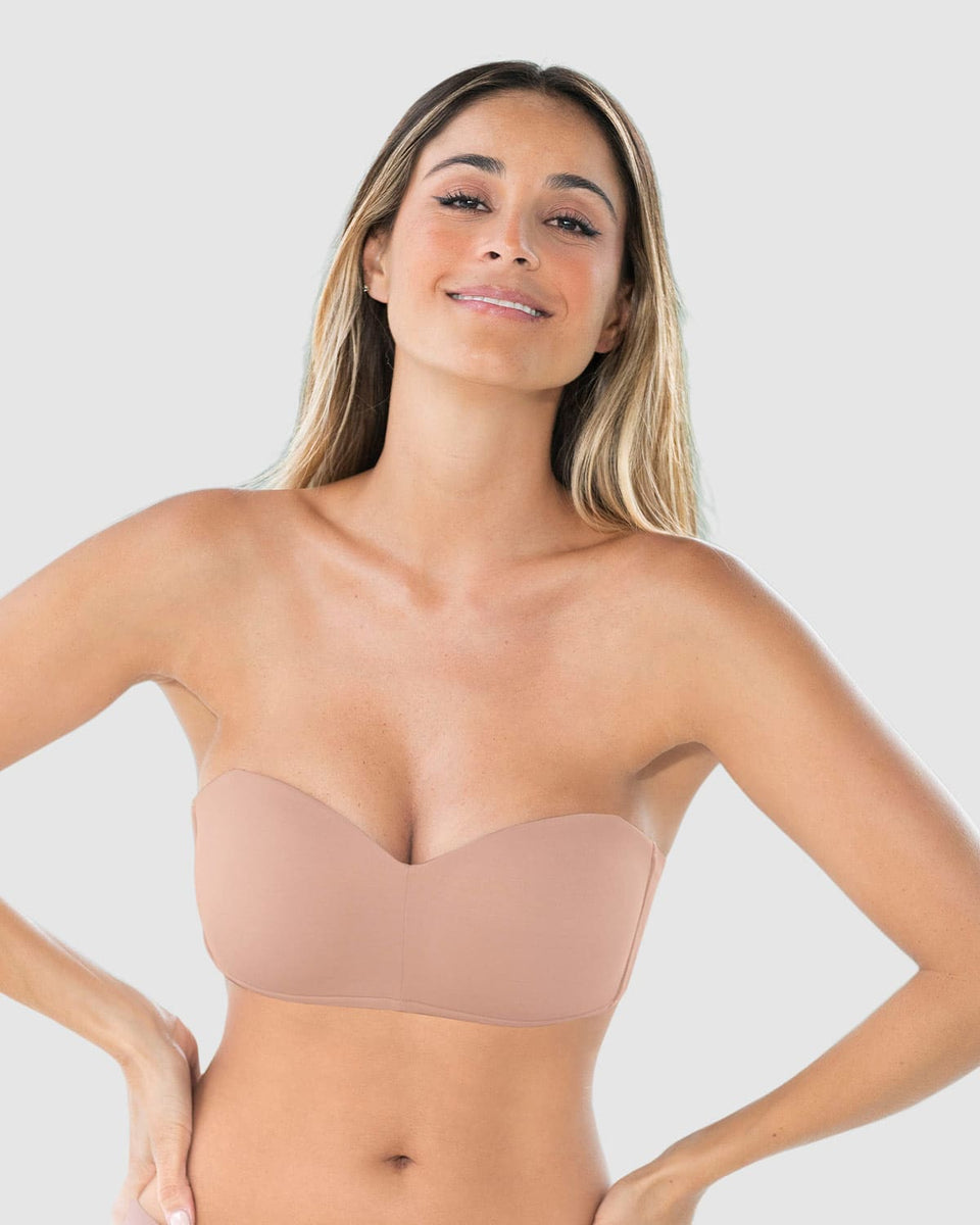 Brasier strapless ideal para busto pequeño y mediano oh so light