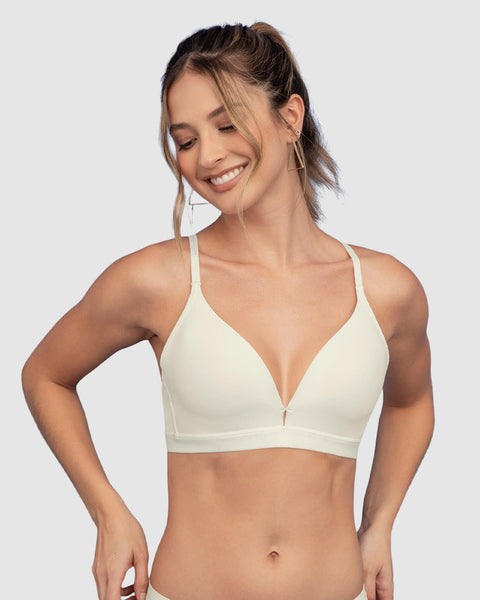 Brasier cómodo sin arco ni realce Essential Day Bra#color_165-perla