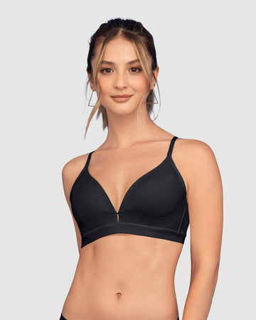 Brasier cómodo sin arco ni realce Essential Day Bra#color_701-negro