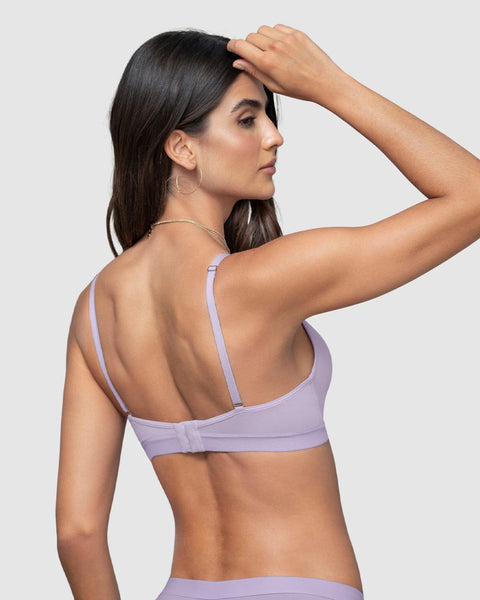 Brasier cómodo sin arco ni realce Essential Day Bra#color_b46-lila