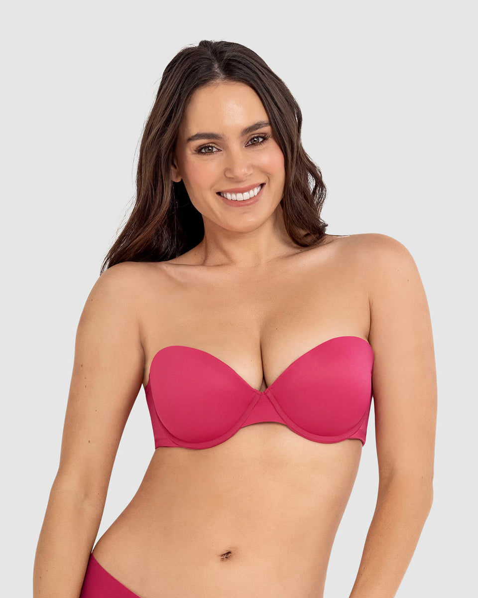 Brasier strapless sin realce con más de 7 formas de uso