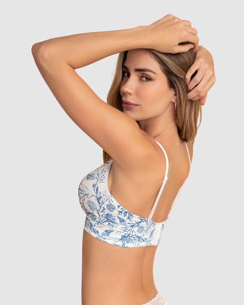 Brasier sin arco total comodidad Elemental Bra#color_b50-estampado-azul