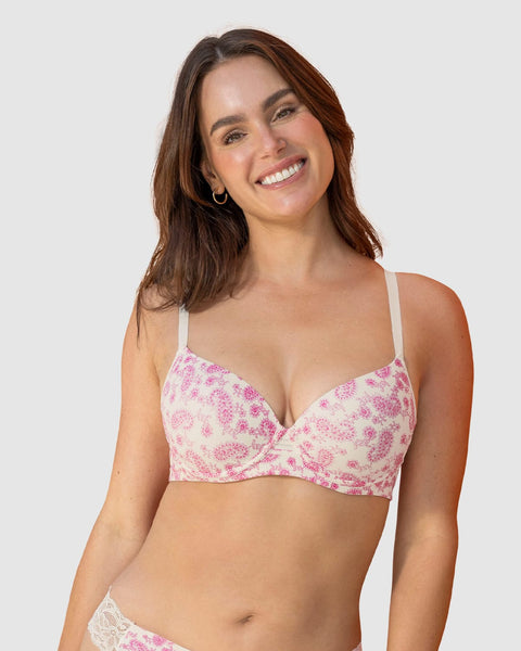 Brasier con arco Natural Look#color_845-estampado-rosado