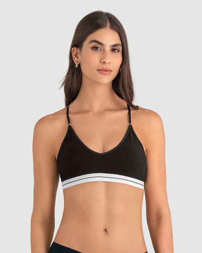 Top en algodón ultracómodo con cargaderas graduables#color_701-negro