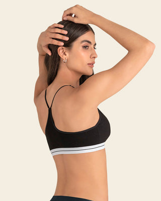 Top en algodón ultracómodo con cargaderas graduables#color_701-negro