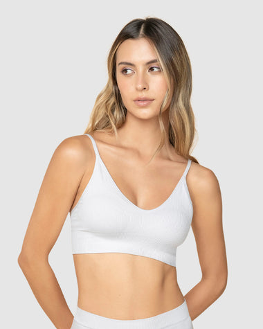 Top en tecnología seamless con textura acanalada Natural Comfort#color_000-blanco