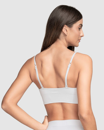 Top en tecnología seamless con textura acanalada Natural Comfort#color_000-blanco