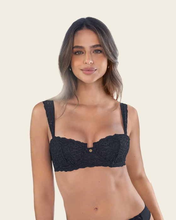 Brasier balconette en encaje#color_700-negro