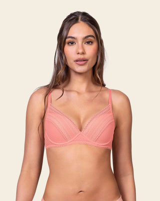Brasier con encaje y copas suaves#color_215-mandarina
