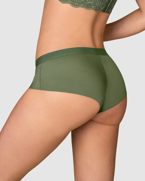 Bloomer cachetero con franja transparente decorativa#color_068-verde-oliva