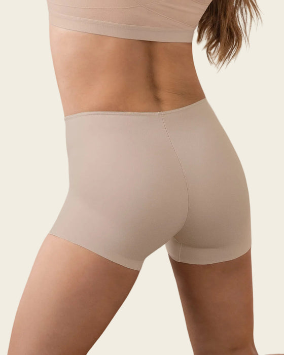 Bloomer tipo bóxer efecto invisible en piernas#color_802-cafe-claro
