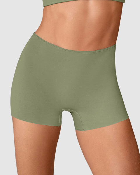 Bloomer tipo bóxer efecto invisible en piernas#color_b72-verde-oliva