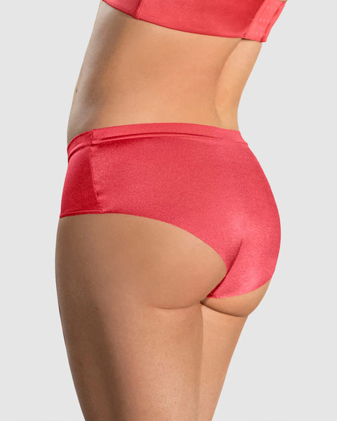 Bloomer hipster en tela con brillo#color_244-coral