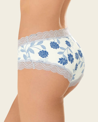 Bloomer hípster tiro medio en tela lisa y encaje#color_c06-estampado-rosas