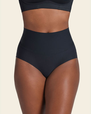 Bloomer hípster tiro alto de control fuerte de abdomen#color_700-negro