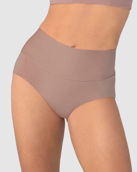 Bloomer hípster tiro alto de control fuerte de abdomen#color_281-rosa-palido