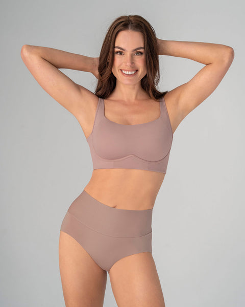 Bloomer hípster tiro alto de control fuerte de abdomen#color_281-rosa-palido