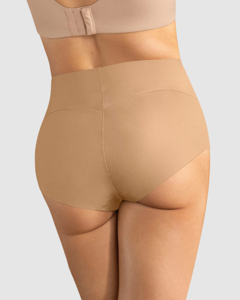 Bloomer hípster tiro alto de control fuerte de abdomen#color_801-cafe-medio