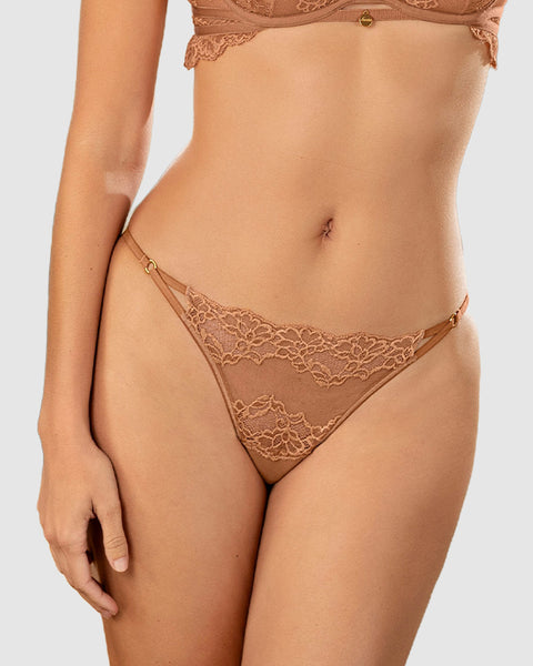 Tanga hilo en encaje ligera y cómoda#color_206-ocre