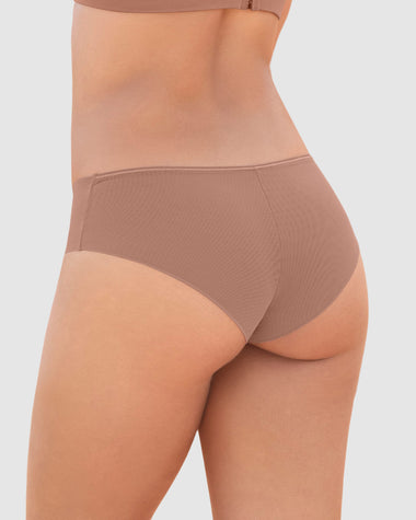 Bloomer cachetero con doble capa de tul en glúteos#color_640-cafe-medio