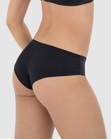 Bloomer cachetero con doble capa de tul en glúteos#color_700-negro