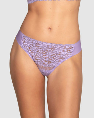 Hilo con encaje frontal y tela invisible en glúteos#color_410-lila