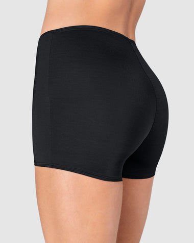 Bóxer corto de control fuerte de abdomen#color_700-negro