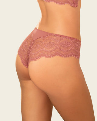 Bloomer cachetero, en tela lisa y encaje#color_221-rosa-oscuro