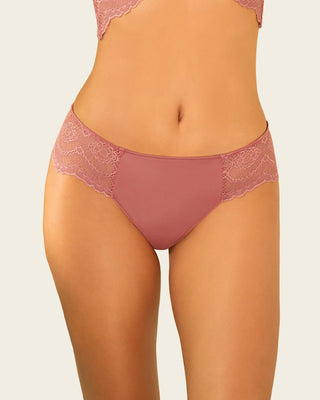 Bloomer cachetero, en tela lisa y encaje#color_221-rosa-oscuro