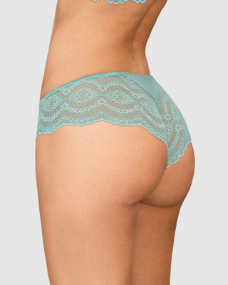 Bloomer cachetero, en tela lisa y encaje#color_796-verde-claro