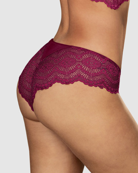 Bloomer cachetero, en tela lisa y encaje#color_a97-vino