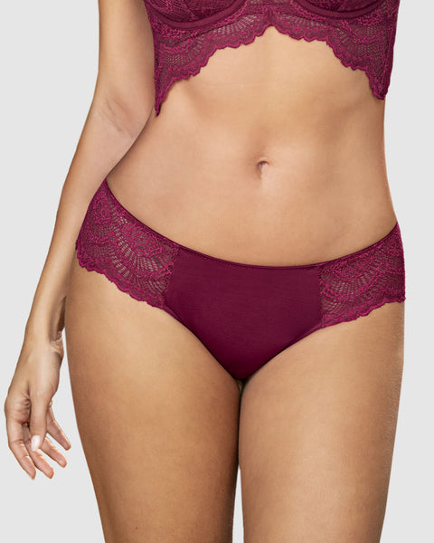 Bloomer cachetero, en tela lisa y encaje#color_a97-vino