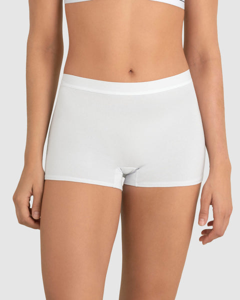 Bóxer en algodón tiro medio#color_000-blanco