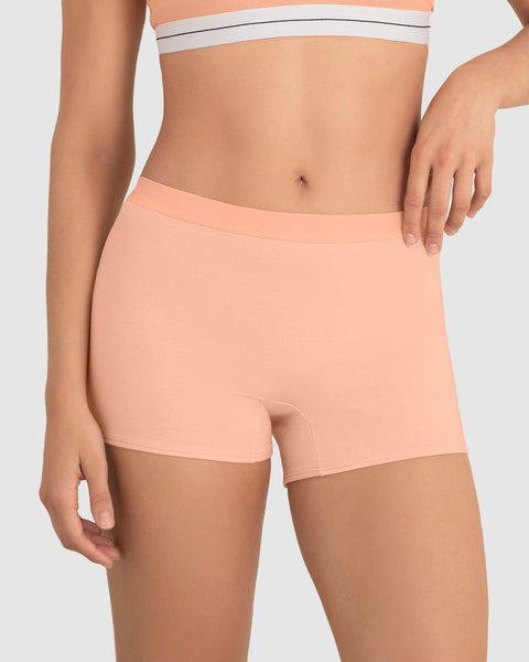 Bóxer en algodón tiro medio#color_170-mandarina