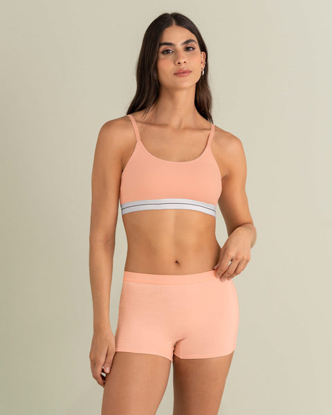 Bóxer en algodón tiro medio#color_170-mandarina