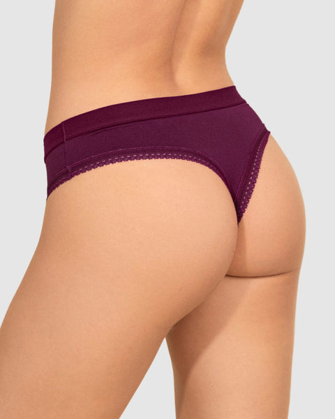 Bloomer hilo Liso + Encaje#color_466-vino